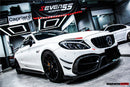 2015-2021 Mercedes Benz W205 C63/S AMG Coupe IMP Style Partial Carbon Fiber Front-12