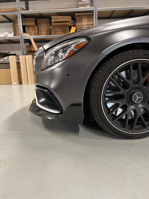 W205 Carbon fiber front lip Coupe/Sedan