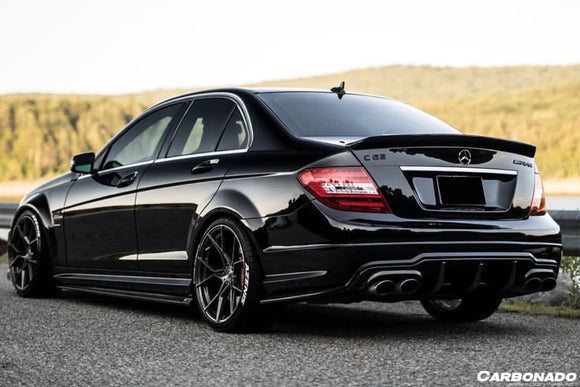 2008-2014 Mercedes Benz W204 C63 AMG RZ Style Carbon Fiber Side Skirts