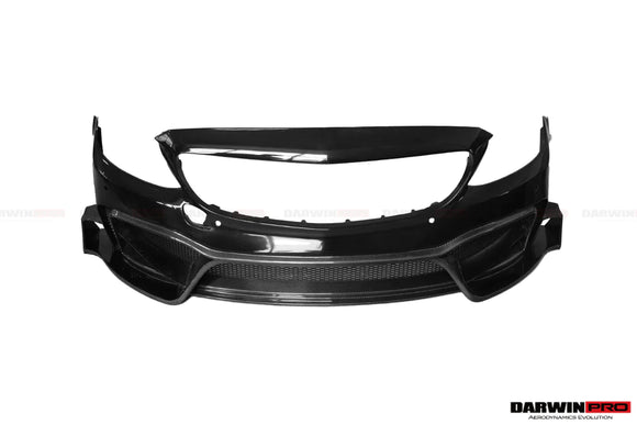 2015-2021 Mercedes Benz W205 C63/S AMG Sedan IMP Style Partial Carbon Fiber front bumper