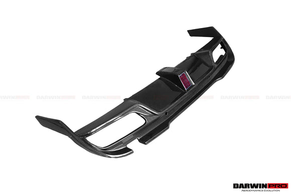 2015-2018 W205 C63/S AMG Sedan IMP Style Carbon Fiber Rear Diffuser w/ Caps