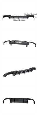 Carbon Fiber Big Fin Diffuser for E63 / S Sedan 13-15 4 Door-3