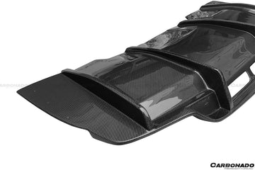 2015-2018 W205 C63/S AMG Coupe PS Style Rear Diffuser - 0