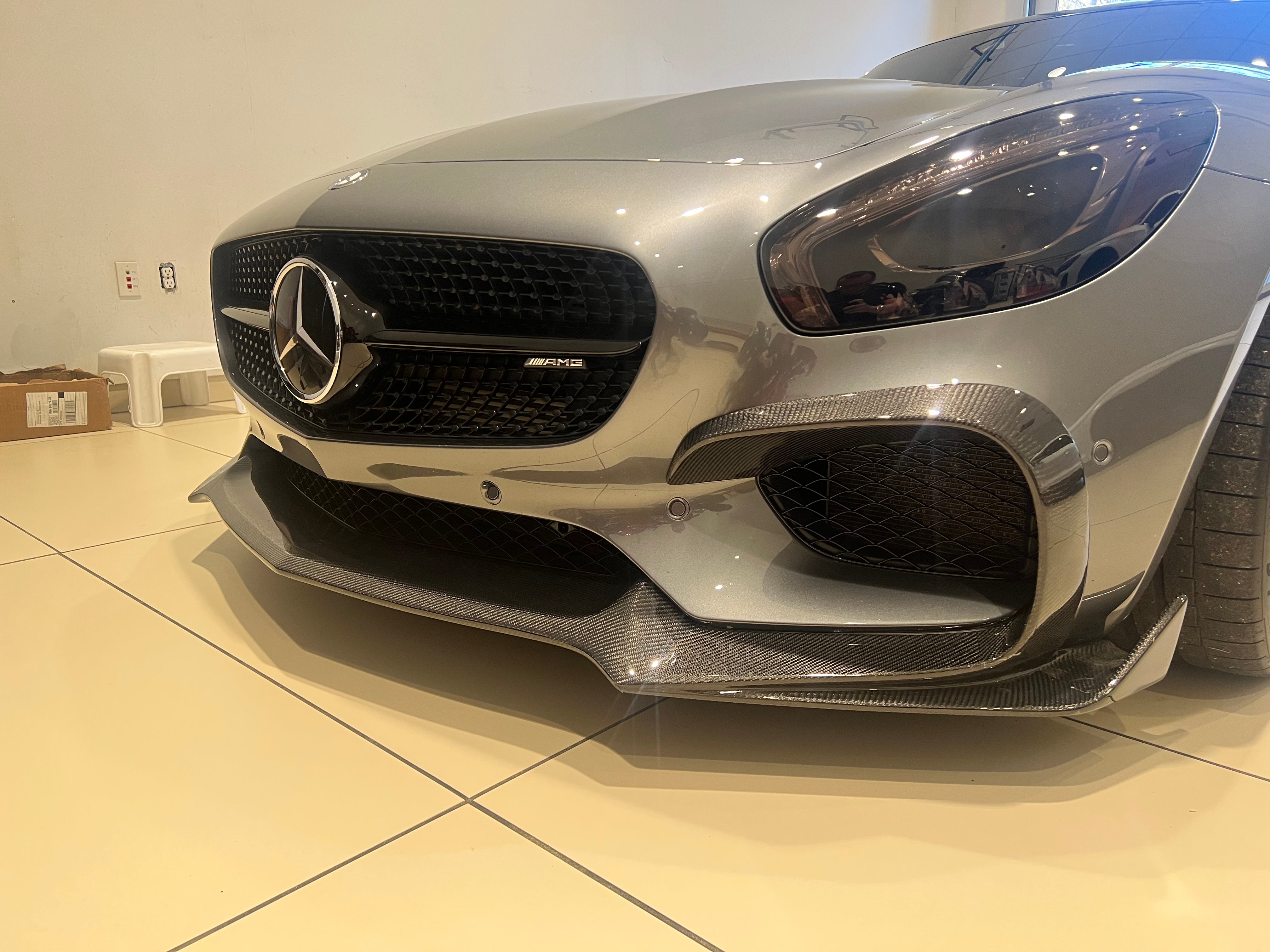 Carbon Fiber Front Lip for Mercedes Benz AMG GT S