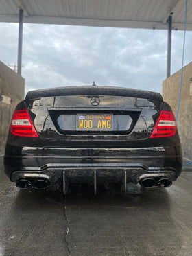 Carbon Fiber Big Fin Diffuser C63 ( Sedan / Coupe ) - 0