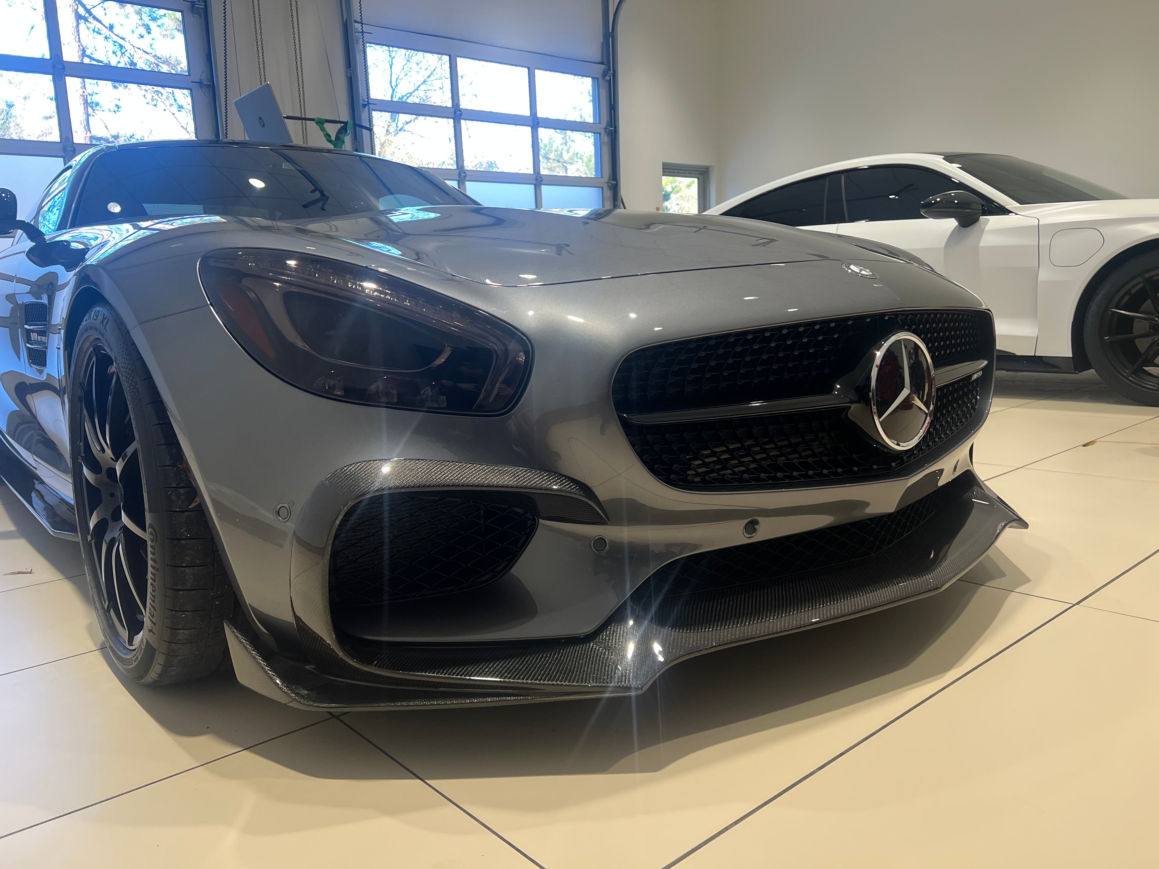 Carbon Fiber Front Lip for Mercedes Benz AMG GT S