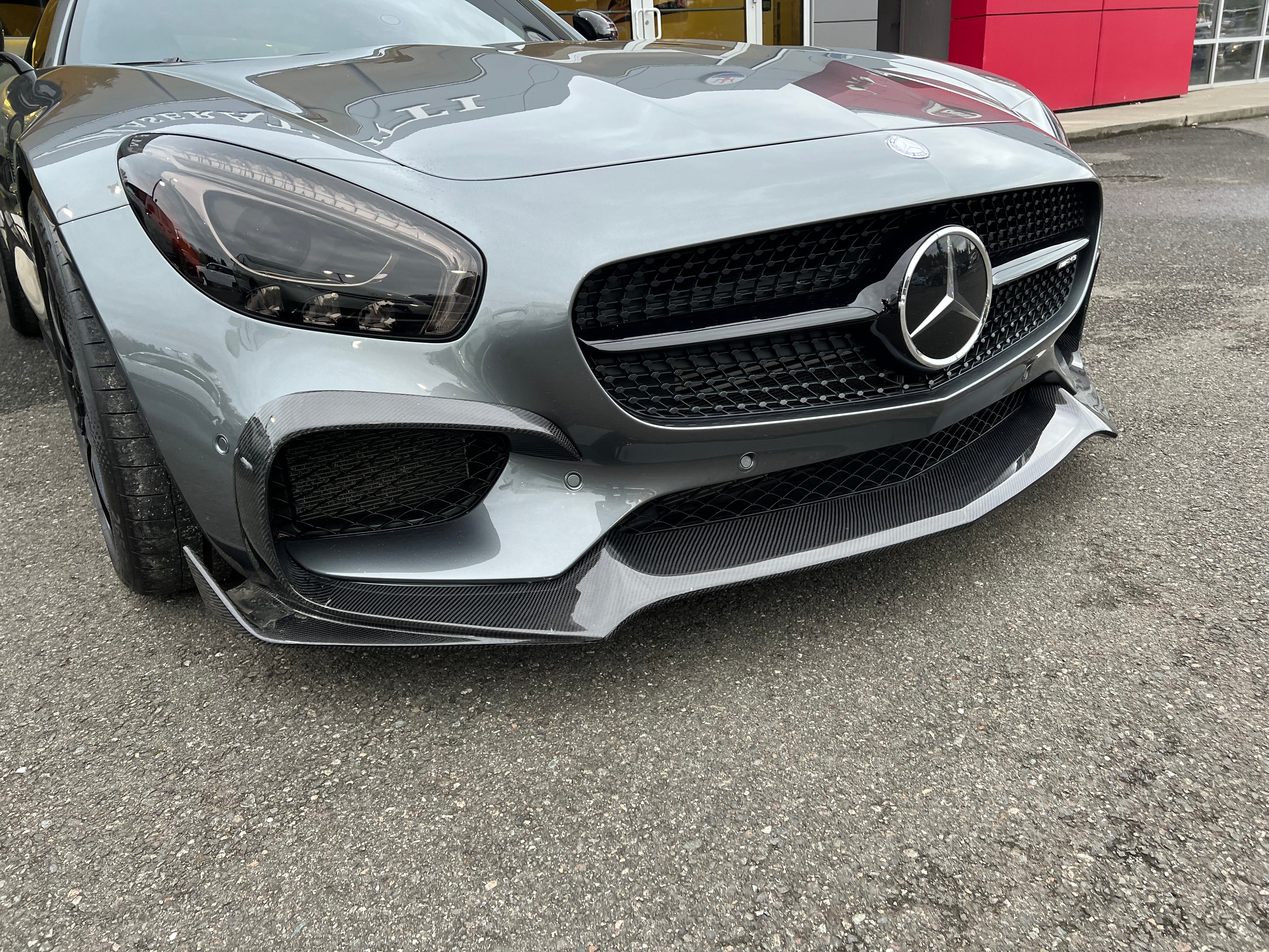 Carbon Fiber Front Lip for Mercedes Benz AMG GT S