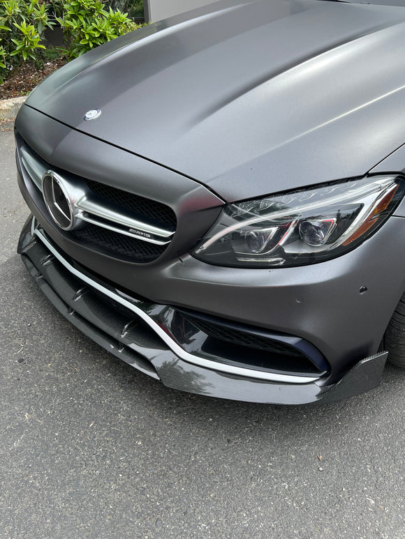 W205 Carbon fiber front lip Coupe/Sedan