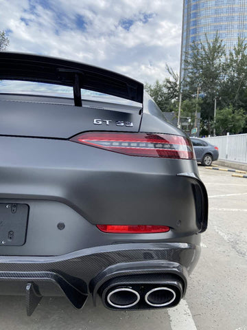SD Carbon B Style Pre-preg Carbon Fiber Rear Diffuser for Mercedes Benz AMG GT50 GT53 4 Door X290 2019-ON - 0