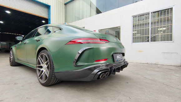 SD Carbon B Style Pre-preg Carbon Fiber Rear Diffuser for Mercedes Benz AMG GT50 GT53 4 Door X290 2019-ON