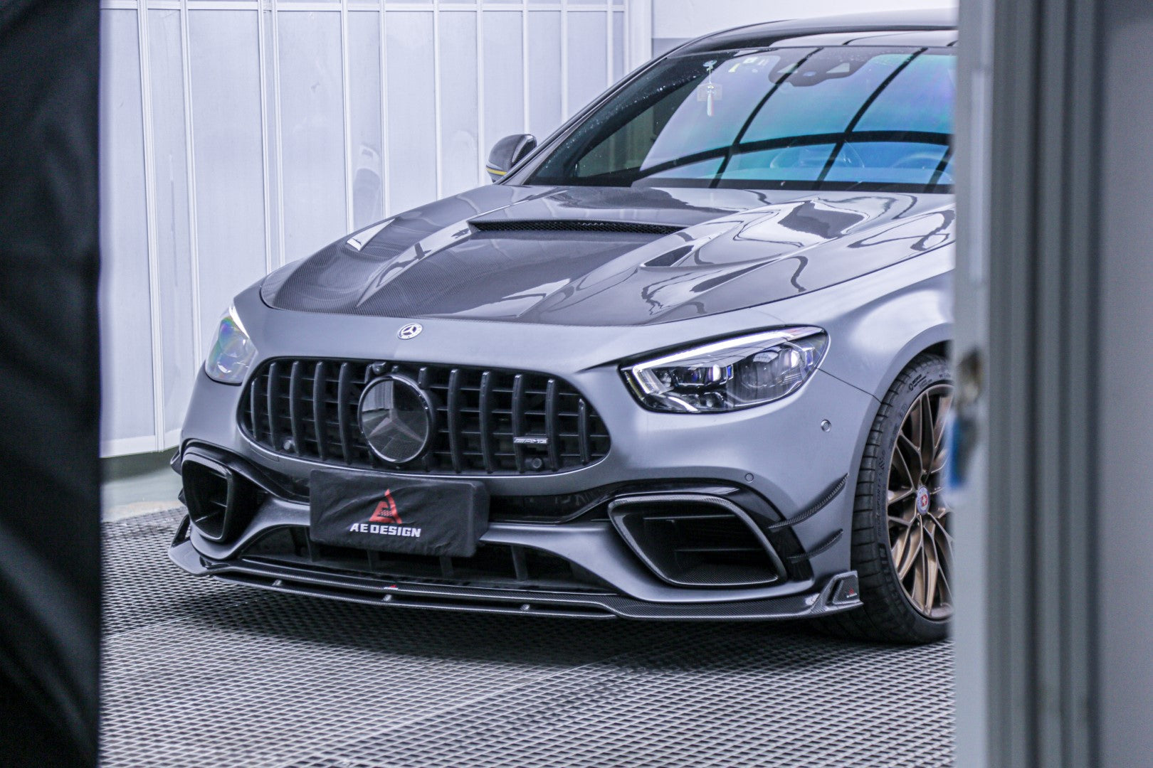 Armorextend AE Design Carbon Fiber Front Lip Splitter for Mercedes Benz W213 E63 2021-ON
