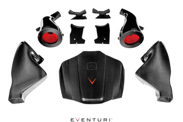 EVENTURI MERCEDES AMG GT CARBON INTAKE + ENGINE COVER - GLOSS FINISH