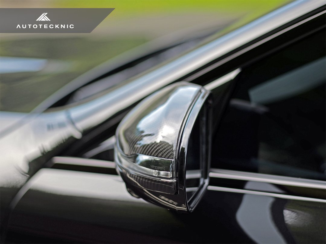 AUTOTECKNIC REPLACEMENT VERSION II DRY CARBON MIRROR COVERS - MERCEDES-BENZ W205 C-CLASS - 0