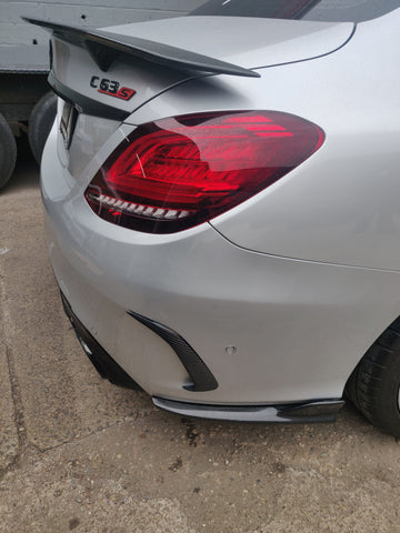Aero Republic 2015-2021 Carbon Fiber Rear Spoiler RT Style for Mercedes Benz W205 C300 C43 C63 C63s AMG Coupe 2 Door Sedan 4 Door - 0