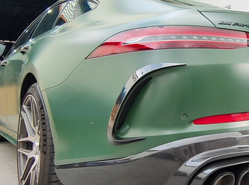 SD Carbon B Style Pre-preg Carbon Fiber Rear Bumper Vent Cover for Mercedes Benz AMG GT50 GT53 4 Door X290 2019-ON