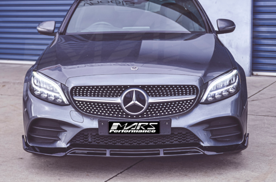 Aero Republic Carbon Fiber Front Lip for Mercedes Benz W205 C300 with Sport Package 2019-ON