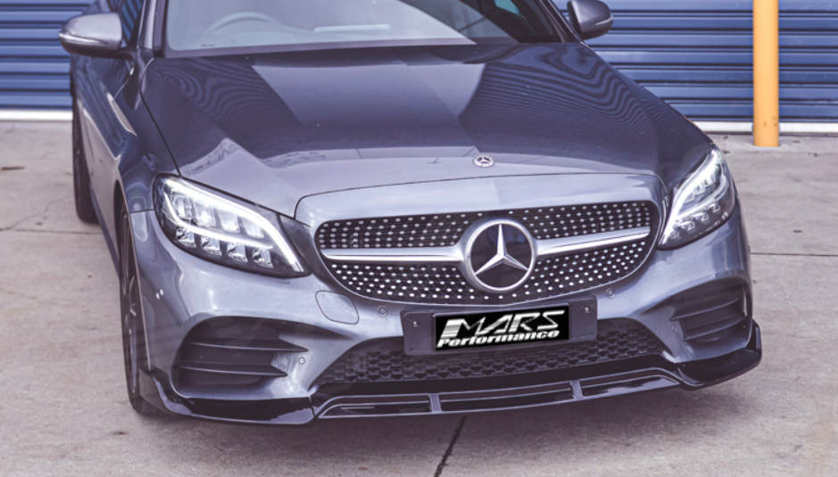 Aero Republic Carbon Fiber Front Lip for Mercedes Benz W205 C300 with Sport Package 2019-ON