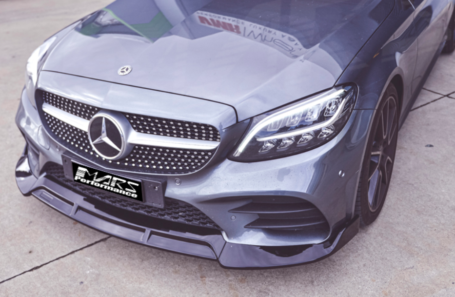 Aero Republic Carbon Fiber Front Lip for Mercedes Benz W205 C300 with Sport Package 2019-ON