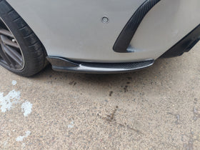 Aero Republic Carbon Fiber Rear Diffuser Side Valences Canards Trim for W205 C300 C43 C63 AMG Coupe 2 Door Sedan 4 Door - 0