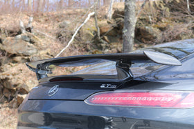 Aero Republic GTR Style Carbon Fiber Rear Spoiler Wing for Mercedes Benz C190 AMG GT GTS GTC 2015-2021 - 0