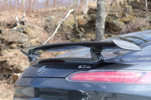 Aero Republic GTR Style Carbon Fiber Rear Spoiler Wing for Mercedes Benz C190 AMG GT GTS GTC 2015-2021