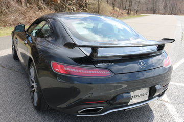 Aero Republic GTR Style Carbon Fiber Rear Spoiler Wing for Mercedes Benz C190 AMG GT GTS GTC 2015-2021