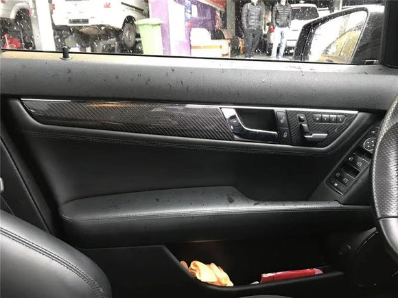 Aero Republic Mercedes Benz W204 C63 Carbon Fiber Interior Trim Set Stick On / Replacement