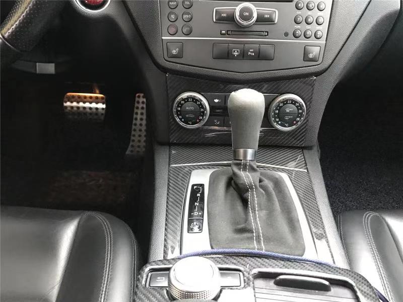 Aero Republic Mercedes Benz W204 C63 Carbon Fiber Interior Trim Set Stick On / Replacement-7