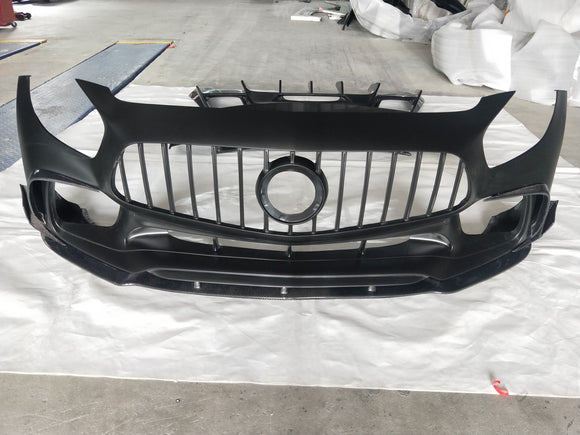 Aero Republic PD Style Carbon Fiber Front Bumper & Lip & Canards for Mercedes Benz C190 AMG GT GTS Pre-facelift 2015-2017