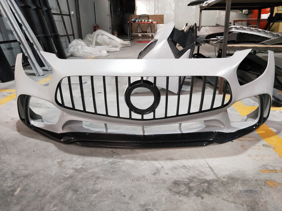 Aero Republic PD Style Carbon Fiber Front Bumper & Lip & Canards for Mercedes Benz C190 AMG GT GTS Pre-facelift 2015-2017