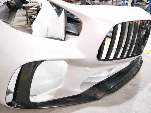 Aero Republic PD Style Carbon Fiber Front Bumper & Lip & Canards for Mercedes Benz C190 AMG GT GTS Pre-facelift 2015-2017