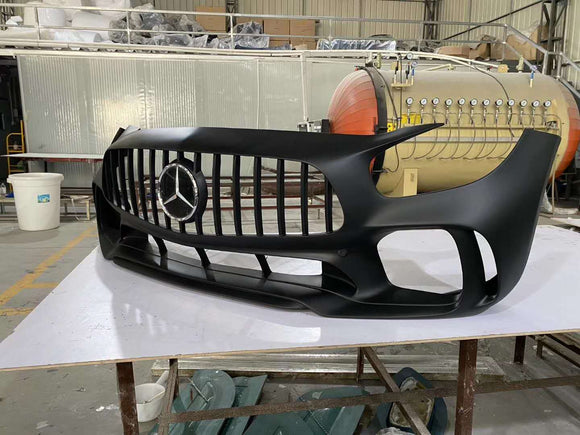 Aero Republic PD Style Carbon Fiber Front Bumper & Lip & Canards for Mercedes Benz C190 AMG GT GTS Pre-facelift 2015-2017