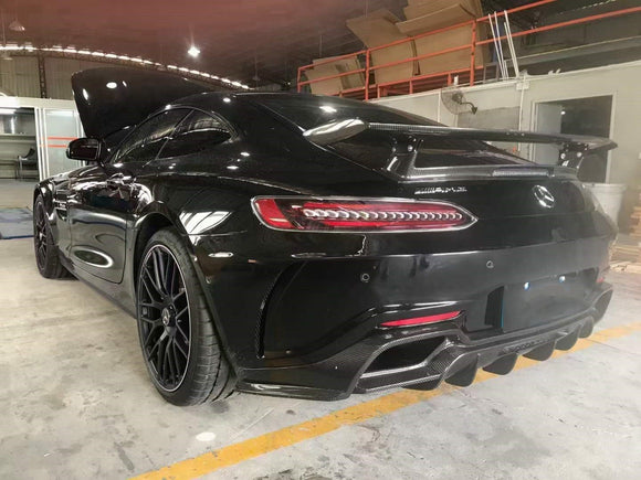 Aero Republic Carbon Fiber PD Style Rear Diffuser for Mercedes Benz C190 AMG GT GTS 2015-ON