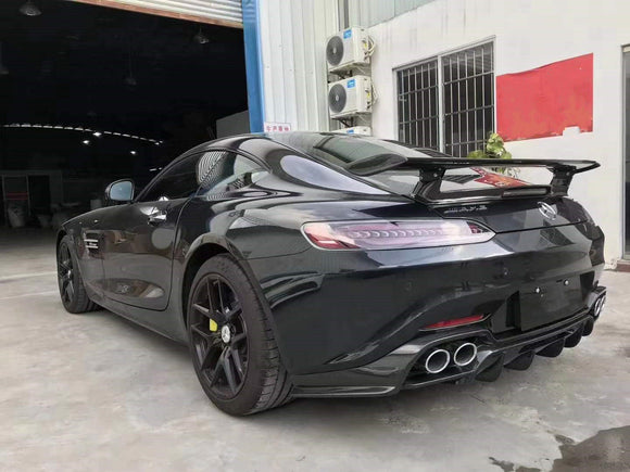 Aero Republic Carbon Fiber PD Style Rear Diffuser for Mercedes Benz C190 AMG GT GTS 2015-ON