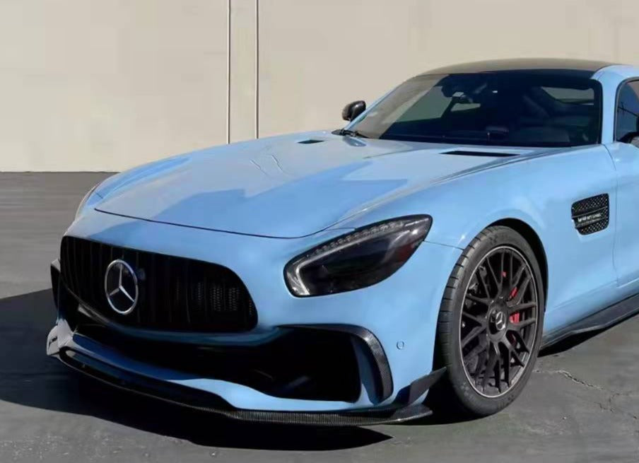 Aero Republic PD Style Carbon Fiber Front Bumper & Lip & Canards for Mercedes Benz C190 AMG GT GTS Pre-facelift 2015-2017