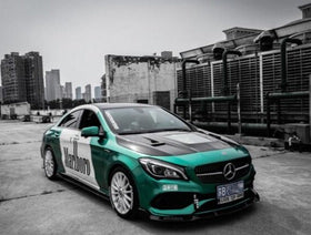 Aero Republic Tempered Glass Hood Bonnet Clearview for Mercedes benz C117 2014-2019 CLA250 CLA45 AMG