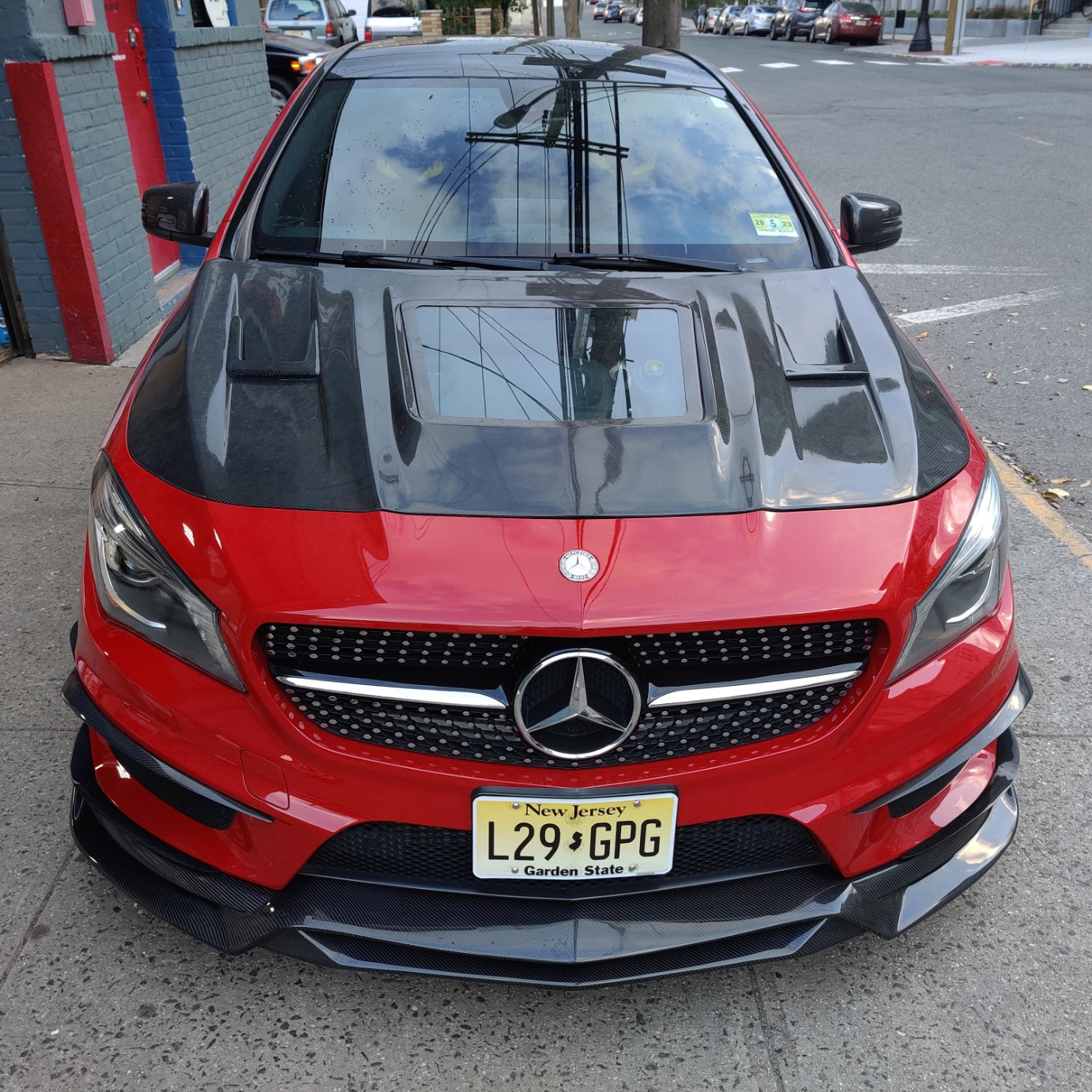 Aero Republic Tempered Glass Hood Bonnet Clearview for Mercedes benz C117 2014-2019 CLA250 CLA45 AMG-7