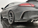 Carbon Fiber Rear Bumper Canards For C Class Coupe / Sedan-4