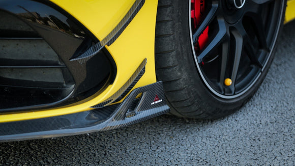 ArmorExtend AE Design Carbon Fiber Front Bumper Canards For CLA C118 CLA45 CLA45S 2020-ON