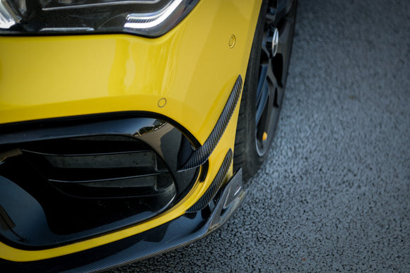 ArmorExtend AE Design Carbon Fiber Front Bumper Canards For CLA C118 CLA45 CLA45S 2020-ON