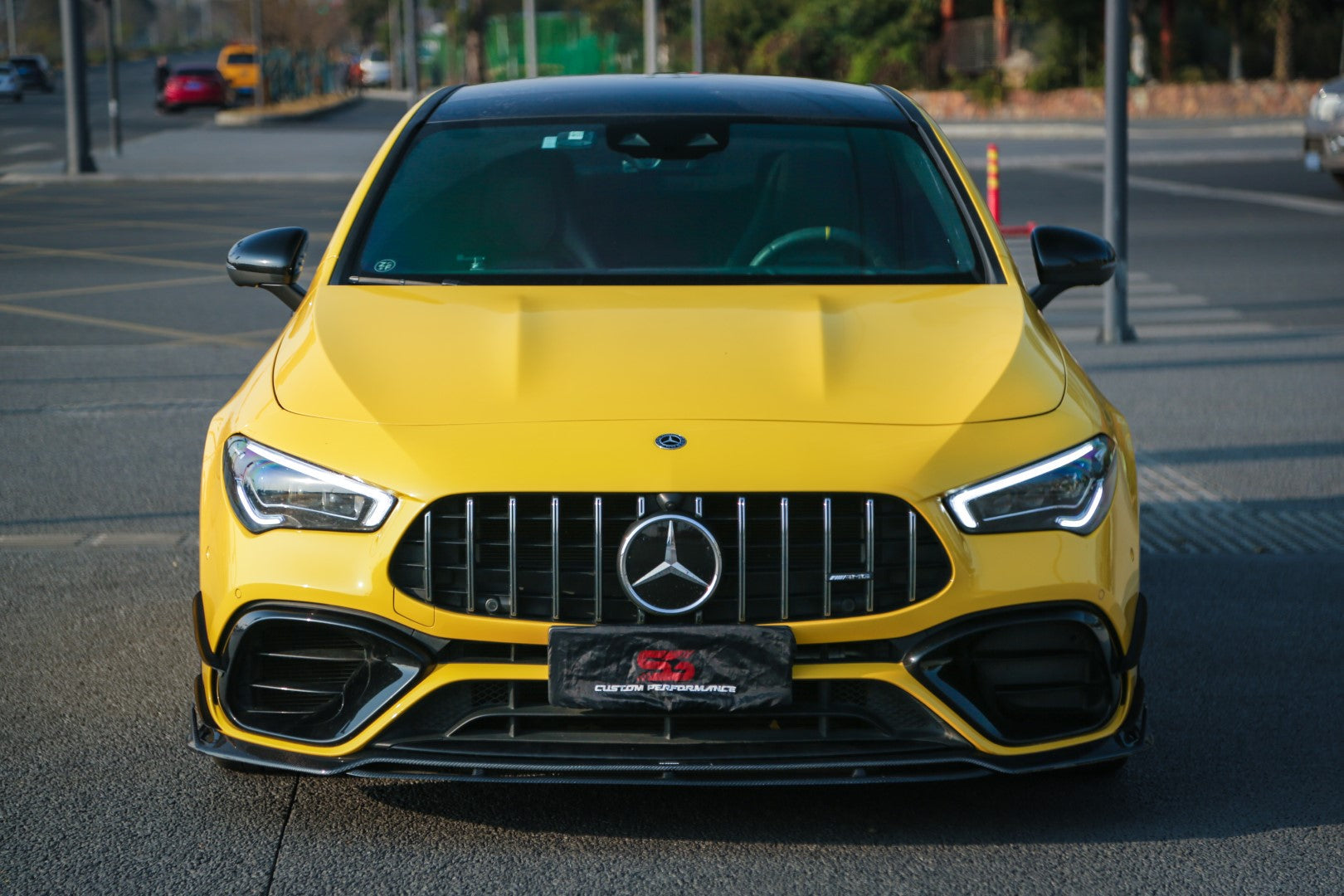 ArmorExtend AE Design Carbon Fiber Front Lip Splitter For CLA C118 CLA45 CLA45S