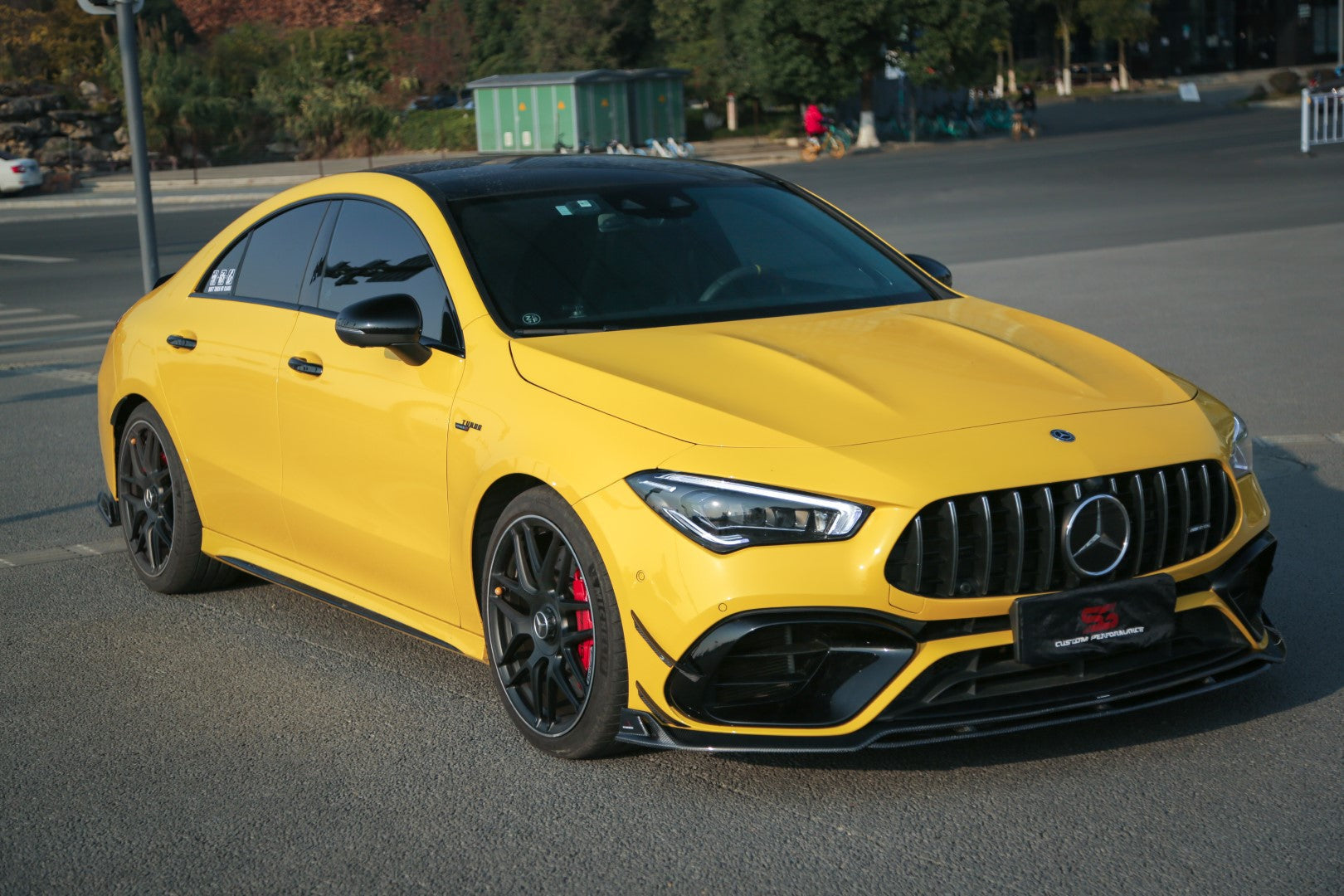 ArmorExtend AE Design Carbon Fiber Front Bumper Canards For CLA C118 CLA45 CLA45S 2020-ON