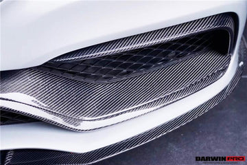 W205 C63/S AMG Carbon Fiber Front Bumper Accessory (6pcs) - 0