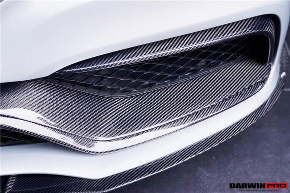 W205 C63/S AMG Carbon Fiber Front Bumper Accessory (6pcs)
