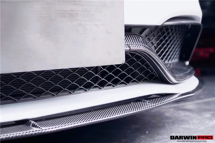 2015-2021 Mercedes Benz W205 C63/S AMG Carbon Fiber Front Bumper Trim Set (4pcs)