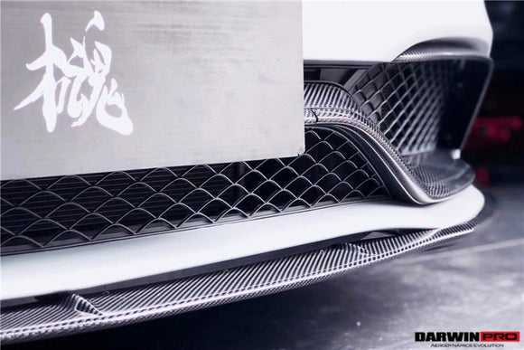 W205 C63/S AMG Carbon Fiber Front Bumper Accessory (6pcs)