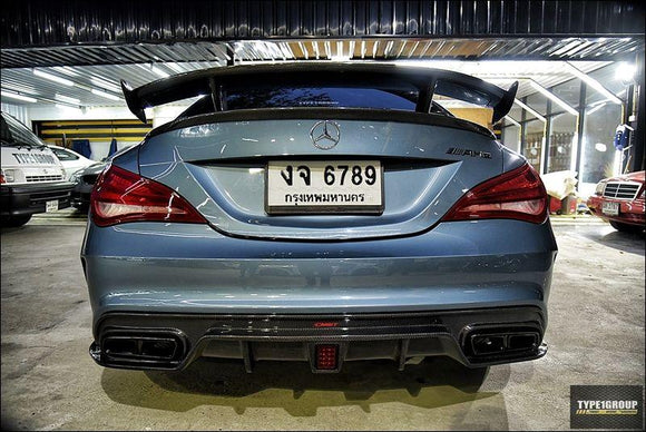 Carbon Fiber Rear Diffuser for C117 2014-2019 CLA-250 CLA-45 AMG