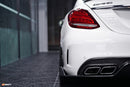 CMST  Carbon Fiber Rear Diffuser for Mercedes Benz W205 C63 AMG Sedan Coupe (2015-2018)-4