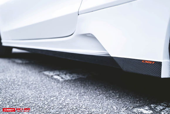 CMST Carbon Fiber Side Skirts for Mercedes Benz W205 /  AMG Sport Package / C63 AMG Coupe (2015-ON) Partial