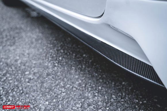 CMST Carbon Fiber Side Skirts for Mercedes Benz W205 /  AMG Sport Package / C63 AMG Coupe (2015-ON) Partial
